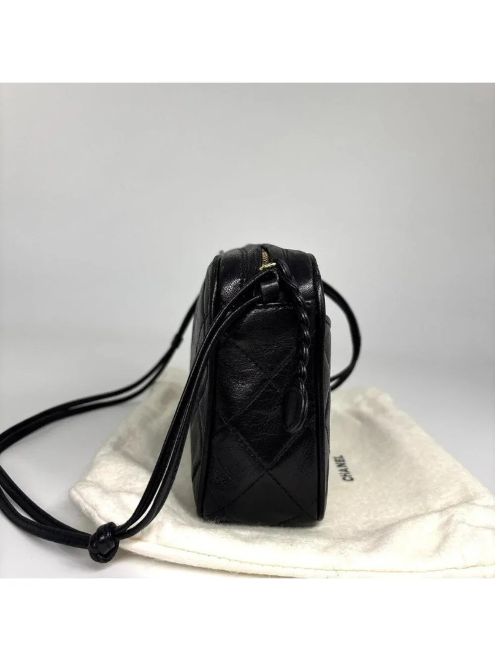 Chanel Lambskin Quilted Shoulder